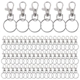 120 Metal Lobster Claw Clasp Snap Hooks Key Ring