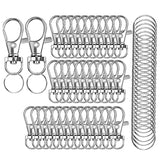 120 Rotating Snap Hooks Key Ring Metal Lobster Claw Clasp