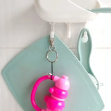 120 Rotating Snap Hooks with Key Ring, Metal Lobster Claw Clasp