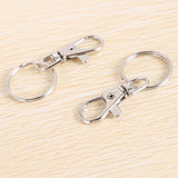120 Metal Lobster Claw Clasp Snap Hooks Key Ring