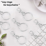 120 Rotating Snap Hooks Metal Lobster Clasp Key Ring