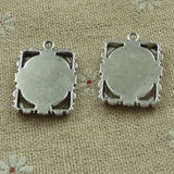 120 Tibetan Silver Frame Charms 25x19mm #3846
