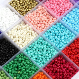 Glass Seed Beads Kit Mixed Bead Alphabet Bracelet Jewelry Making Set