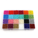 Glass Seed Beads Kit Mixed Bead Alphabet Bracelet Jewelry Making Set