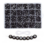 1200 Acrylic Letter Beads 7mm Heart-shaped Spacer DIY Jewelry