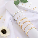1200 Pieces Spacer Beads Set for Jewelry Making (6 Shapes)