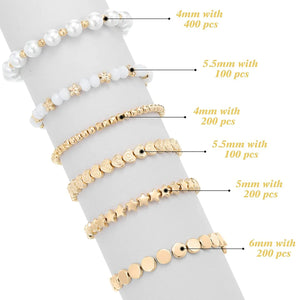 1200 Spacer Beads Set for Jewelry Making