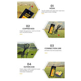 Electric Fence Voltage Tester 12000V Yard Fencing Tester