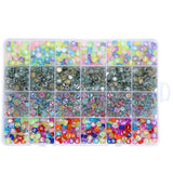 1200Pcs 24 Grids Acrylic Letter Bead Set DIY Bracelet Jewelry Education Material