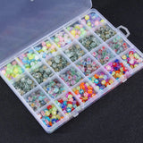 1200Pcs 24 Grids Acrylic Letter Bead Set DIY Bracelet Jewelry Education Material
