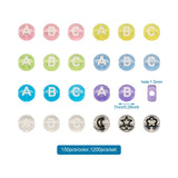 1200Pcs 7mm Mix Alphabet Beads Acrylic Letter Bead Spacer Bracelet DIY Jewelry