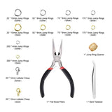 1200Pcs Alloy Jump Rings and Lobster Clasp Set DIY Jewelry Making Kit