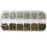 1200Pcs Alloy Jump Rings and Lobster Clasp Set DIY Jewelry Making Kit