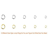1200Pcs Alloy Jump Rings and Lobster Clasp Set DIY Jewelry Making Kit