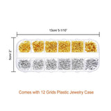 1200Pcs Alloy Jump Rings and Lobster Clasp Set DIY Jewelry Making Kit