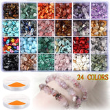 1200Pcs Irregular Natural Gemstone Beads for DIY Bracelets Jewelry Making