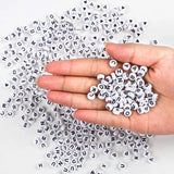 1200Pcs Round Letter Beads Kit Alphabet Beads with Box