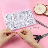 1200Pcs Round Letter Beads Kit Alphabet Beads with Box