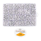 1200Pcs Alphabet Beads Round Letter Beads Kit with Box