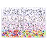 1200Pcs Acrylic English Letter Beads Set For Jewelry Making