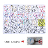 DIY Jewelry Making Kit 26 Letter Beads Heart Beads Set for Bracelet Necklace