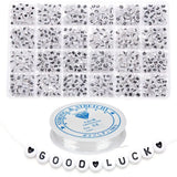 DIY Jewelry Making Kit 26 Letter Beads Heart Beads Set for Bracelet Necklace