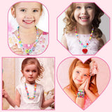 1200pcs Macaron Acrylic Beads Kit for Kids Bracelet Necklace DIY