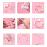 1200pcs Macaron Acrylic Beads Kit for Kids Bracelet Necklace DIY