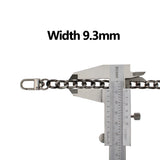 Polished Metal Chain for Bags 2.4NK Wide Shoulder Bag Strap Chains