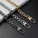 Polished Metal Chain for Bags 2.4NK Wide Shoulder Bag Strap Chains