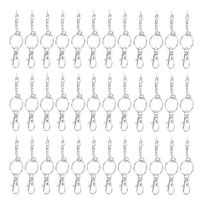120PCS Swivel Snap Hook Key Chain Rings Set for Keychain Lanyard
