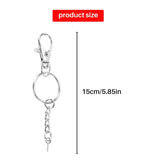 120PCS Swivel Snap Hook Key Chain Rings Set for Keychain Lanyard