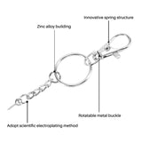 120PCS Swivel Snap Hook Key Chain Rings Set for Crafts & Jewelry Making