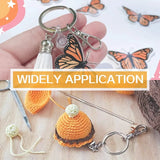 120PCS Swivel Snap Hook With Key Chain Rings Set