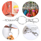 120PCS Swivel Snap Hook Key Chain Rings Set for Crafts & Jewelry Making