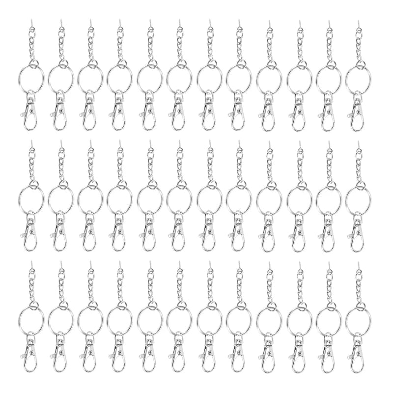 120PCS Swivel Snap Hook Set - Keychain Lanyard, Crafts, Jewelry Making