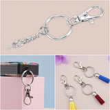 120PCS Swivel Snap Hook Key Chain Rings Set for Keychain Lanyard
