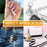 120PCS Swivel Snap Hook with Key Chain Rings Set for Keychain Lanyard