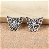 120PCS Silver Butterfly Necklace Pendant DIY Jewelry Findings Accessories