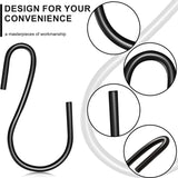 120Pcs 1-Inch Mini S-Shaped Hooks Black