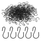 120Pcs 1-Inch Mini S-Shaped Hooks Black
