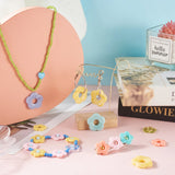 120Pcs Colorful Flower Shape Acrylic Bead for Jewelry DIY