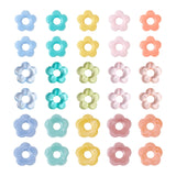 120Pcs Colorful Flower Shape Acrylic Bead for Jewelry DIY