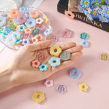 120Pcs Colorful Flower Shape Acrylic Bead for Jewelry DIY