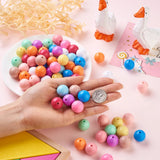 120Pcs 20mm Opaque Acrylic Beads Mixed for Jewelry Making