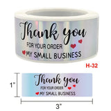 120Pcs Thank You for Supporting my Small Business Wedding Labels