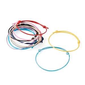 120Pcs Adjustable Waxed Polyester Cord for Bracelet Making