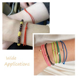 120Pcs Adjustable Waxed Polyester Cord for Bracelet Making