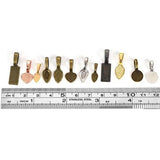 120Pcs Spoon Glue on Bail Earring Necklace Pendant Bails