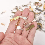 120Pcs Spoon Glue on Bail Earring Necklace Pendant Bails